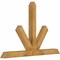Ekena Millwork Saratoga Rough Sawn Timber Gable Bracket, Western Red Cedar, 60"W x 40"H x 4"D x 4"F, 16/12 Pitch GBW060X40X0404SAR00RWR - alternate 5